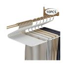 Cabide De Calças Em Metal Reforçado Em Formato Z, 10 Peças, Durável E Economizador De Espaço Para Cabide De Calças Em Metal Reforçado Em Formato Z, 10 Peças, Durável E Economizador De Espaço Para