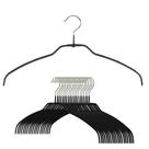 Cabide de camisa MAWA Reston Lloyd Silhouette ultrafino x20 preto