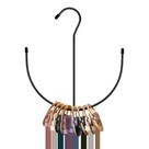 Cabide de cinto ZEDODIER Closet Organizer Hook Rack Black Metal