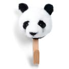 Cabide de Madeira com Cabeça de Pelúcia Urso Panda Wild & Soft Cabide de Madeira com Cabeça de Pelúcia Urso Panda Wild & Soft