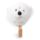 Cabide de Madeira com Cabeça de Pelúcia Urso Polar Wild & Soft Cabide de Madeira com Cabeça de Pelúcia Urso Polar Wild & Soft