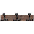Cabide de madeira SKOLOO 43 cm com 3 ganchos triplos
