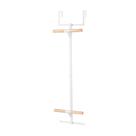 Cabide de mochila RFOUO Metal Storage Rack Over The Door, branco