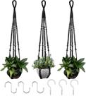Cabide de plantas de macramê Planter RIFNY 89 cm para vasos de 5-10”