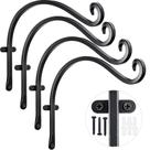 Cabide de plantas suspenso AJART Outdoor Metal Bird Feeder 4 unidades