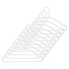 Cabide de roupas de plástico Whitmor White, pacote com 10