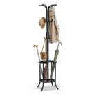 Cabide de Roupas SONGMICS Freestanding com Suporte para Guarda-Chuva - Metal Preto