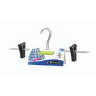 Cabide de Saia e Shorts Cromado Organização Roupa Armario - Kit com 2 unidades
