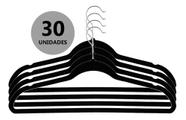 Cabide de Veludo Adulto Preto Ultra fino 30 peças Cabide de Veludo Adulto Preto Ultra fino 30 peças
