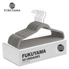 Cabide de Veludo Cor Cinza Adulto 50 Unidades Marca FUKUYAMA