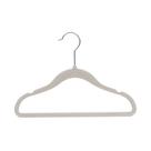 Cabide de veludo infantil bebe enxoval - bege