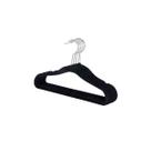 Cabide de Veludo Preto Slim Cava Lingerie Roupa Pequena 5un