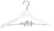 Cabide de vestido de noiva Pearhead Mrs. Elegant Wooden Bride