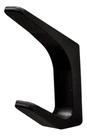 Cabide Duplo Luxo Premium Preto Fosco Adesivo Dupla Face