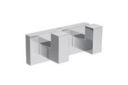 Cabide Duplo Quadratta Cromado - Deca