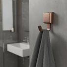 Cabide Gancho Multiuso Marrom Corten Parede Banheiro Toalheiro Lavabo