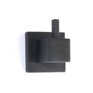 Cabide Gancho Pra Toalha de Banho Rosto Quadrus Preto Fosco Cabide Gancho Pra Toalha de Banho Rosto Quadrus Preto Fosco