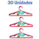Cabide Infantil 30 Unidades cabide rosa reforçado baby