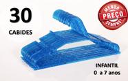Cabide Infantil de Acrílico Azul Kit com 30 unidades Envio Imediato Cabide Infantil de Acrílico Azul Kit com 30 unidades Envio Imediato