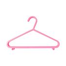 Cabide Infantil Kit 6 Unidades Polipropileno Rosa Clingo