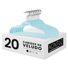 Cabide Infantil Veludo Kit com 20 Cabides Resistente até 2Kg de Roupa