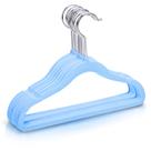 Cabide Infantil Veludo Slim Antideslizante Kit C/50 Pçs Azul Cabide Infantil Veludo Slim Antideslizante Kit C/50 Pçs Azul