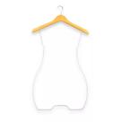Cabide Metal Colant Com Madeira Cromado Adulto