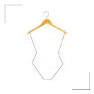 Cabide Metal Colant Com Madeira Rose Infantil Cabide Metal Colant Com Madeira Rose Infantil