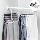 Cabide Multifuncional Organizador Inox Retrátil 5 Divisórias Cabide Multifuncional Organizador Inox Retrátil 5 Divisórias