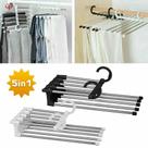 Cabide Multifuncional para Calças em Inox 5 em 1 Branco