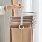 Cabide Multifuncional para Calças Saias Lenços Gravatas em Aço Inox com 5 Divisórias Organizador de Armário Closet Guarda Roupa