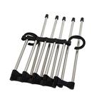 Cabide Multiuso Retratil Inox Cinco Divisoes Organizacao Pratica Economiza Espaco Guarda Roupa