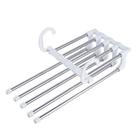 Cabide Organizador Calças Multifuncional Inox 5 Divisórias
