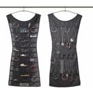 Cabide organizador de bijuterias porta joias de armario e guarda roupa 2 em vestido para brincos, colares, pulseiras e b