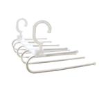 Cabide organizador multiuso para calça de inox e plástico 16x24x32cm