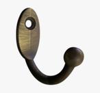 Cabide P/roupa Cabides Gancho Parede Medio De Metal 2pçs