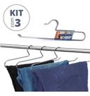Cabide Para Calça Cromado - Kit Com 12 Unidades - Arthi Cabide Para Calça Cromado - Kit Com 12 Unidades - Arthi
