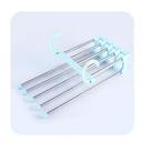 Cabide Para Calças Multifuncional Retrátil 5 Divisórias Inox