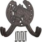 Cabide para casacos TIHOOD Rustic Ranch Horse Head 2 ganchos x2