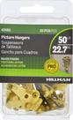 Cabide para fotos Hillman 42085 Classic Brass 22,7 kg, pacote com 20
