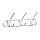 Cabide Parede 3 Ganchos Plásticos Branco Primafer