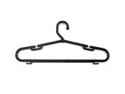 Cabide Plástico Cavado Fixo Gaucho Preto 43cm (005698)