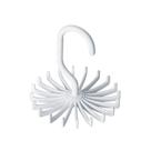 Cabide Plástico Giratório para Gravatas Branco - Ordene