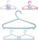 Cabide roupa infantil de plastico com gancho perola colors com 3 pecas 27,5x15cm 6mm - PAVIPLAST