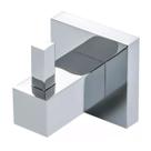 Cabide Simples Porta Toalhas Roupas Gancho Suporte Parede Banheiro Lavatório Lavabo Inox Cromado Metal Premium