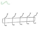 Cabide Suporte Metal Parede 5 Ganchos Roupas Bolsa Boné