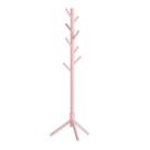 Cabide VASAGLE em madeira maciça em forma de árvore 175 cm rosa gelatinoso