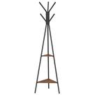 Cabide VASAGLE Freestanding com 2 prateleiras de estilo industrial