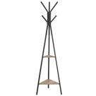 Cabide VASAGLE Freestanding com 2 prateleiras de estilo industrial