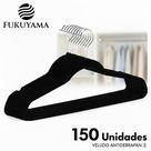 Cabide Veludo PRETO FUKUYAMA 150 Unidades Antideslizante